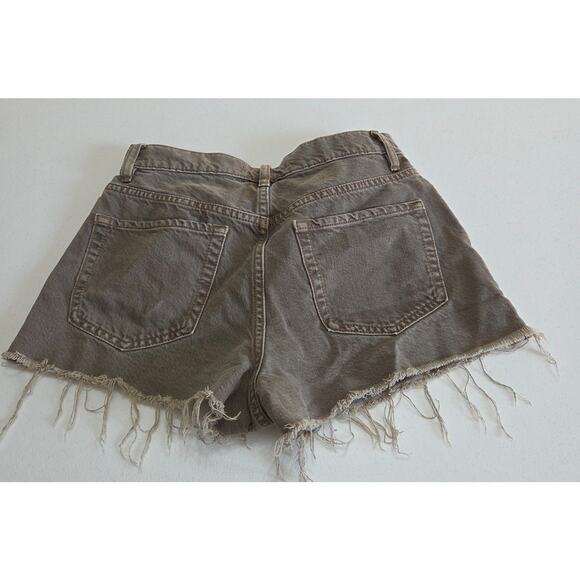 Pacsun Grey Vintage High Rise Button Up Jean Shorts Woman's Size 26 - Picture 5 of 5